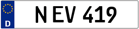 Trailer License Plate